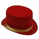 Αποκριάτικο Τσόχινο Ημίψηλο Καπέλο με Κορδέλα (4 Xρώματα)